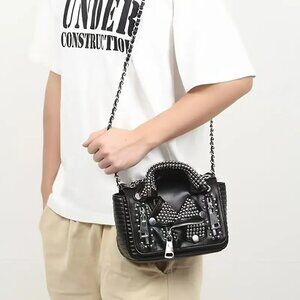 Gothic Punk Rivet Crossbody Bag NWT